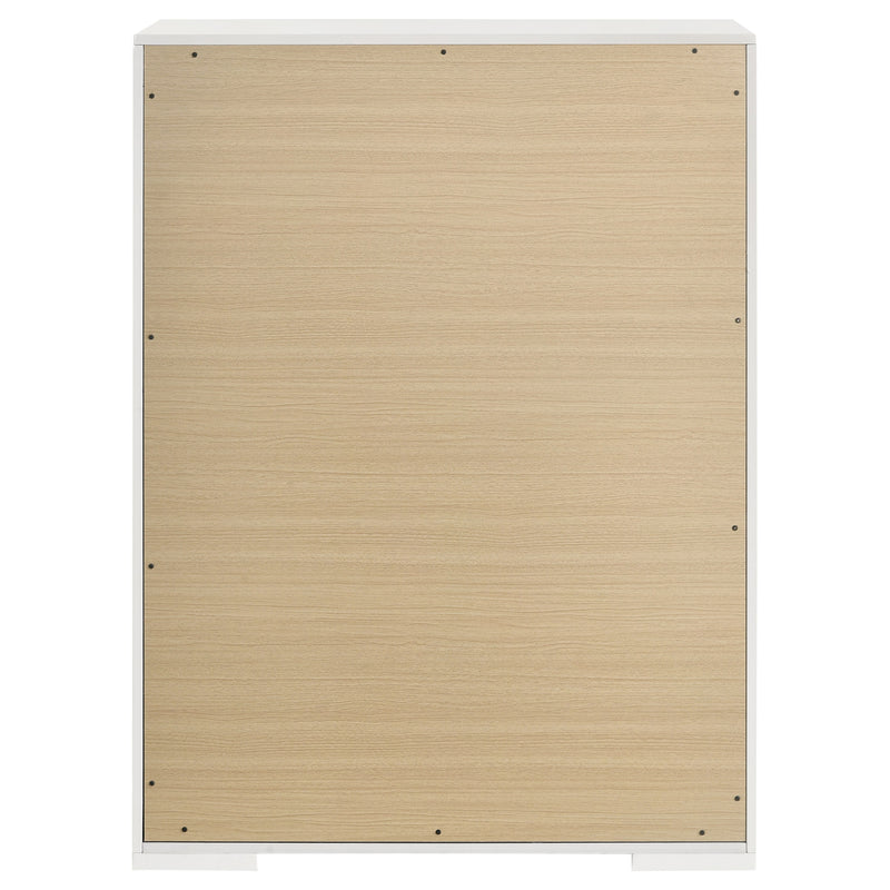 Coaster Furniture Ives Grey High Gloss 5 Drawer Chest