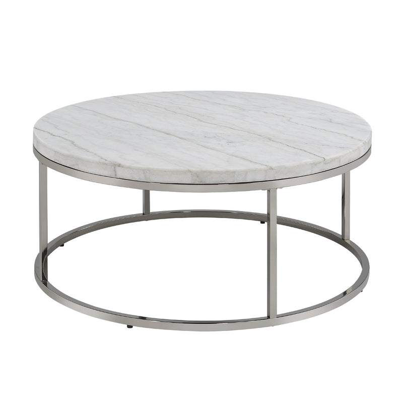 Acme Furniture Zaidee Natural Nickel Coffee Table