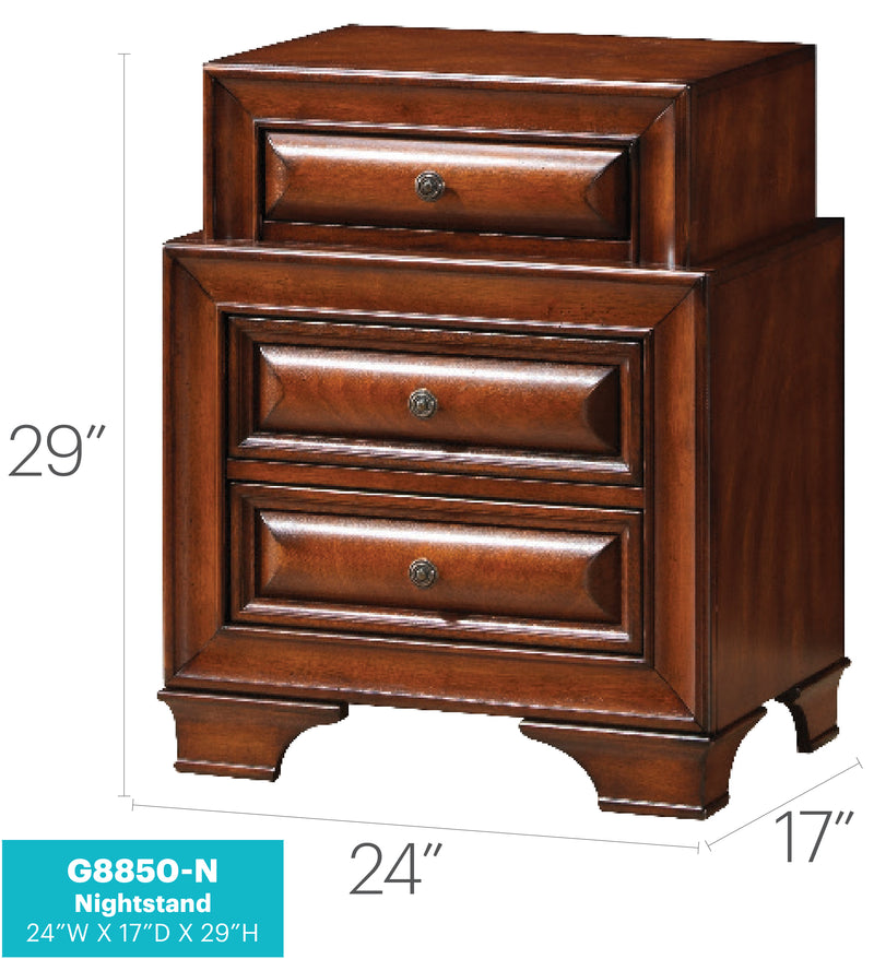 Glory Furniture LaVita Oak Nightstand