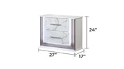 Galaxy Home Desire White Nightstand