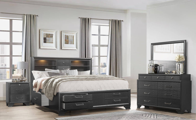 Global Furniture Jordyn Grey Night Stand