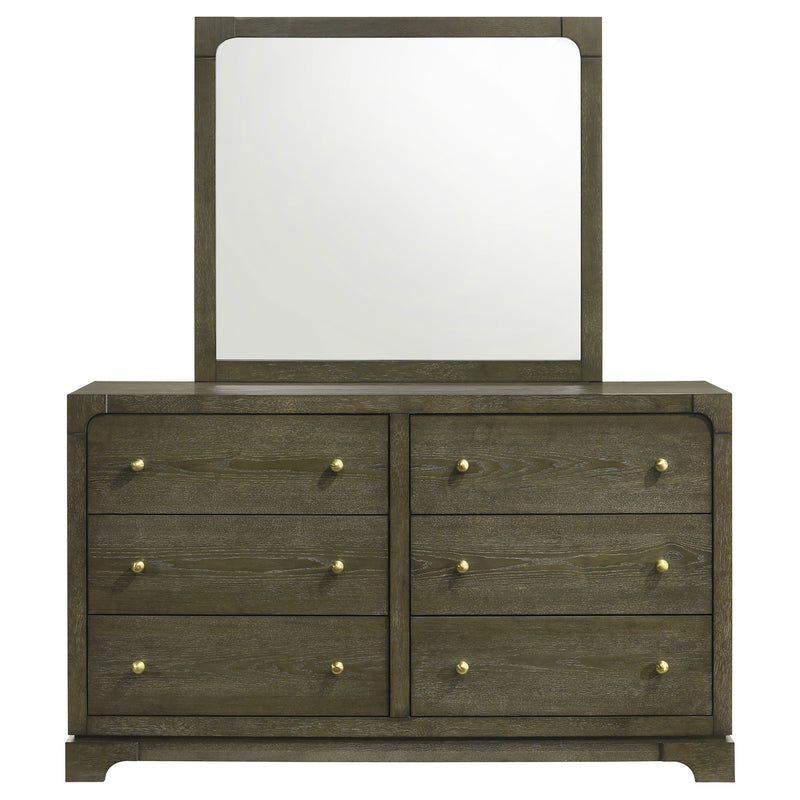 Coaster Furniture Gran Park Dark Cocoa Brown Dresser and Mirror