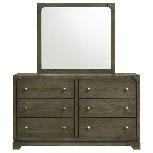 Coaster Furniture Gran Park Dark Cocoa Brown Dresser and Mirror