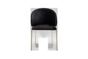 Galaxy Home Onyx Black Gold Chairs