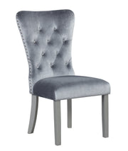 2 Glory Furniture Geneva Gray Silver Champagne Side Chairs