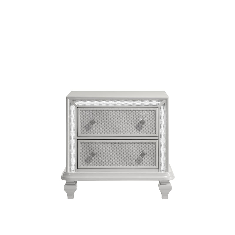 New Classic Furniture Stardust White Nightstand
