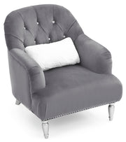 Glory Furniture Jewel Blue Velvet Chair