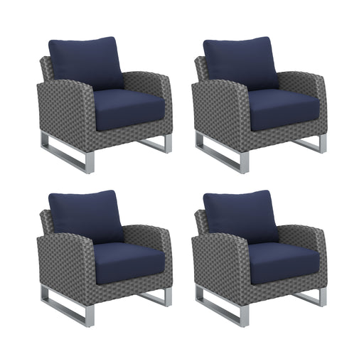New Classic Furniture Fiji 4pc Blue Chair