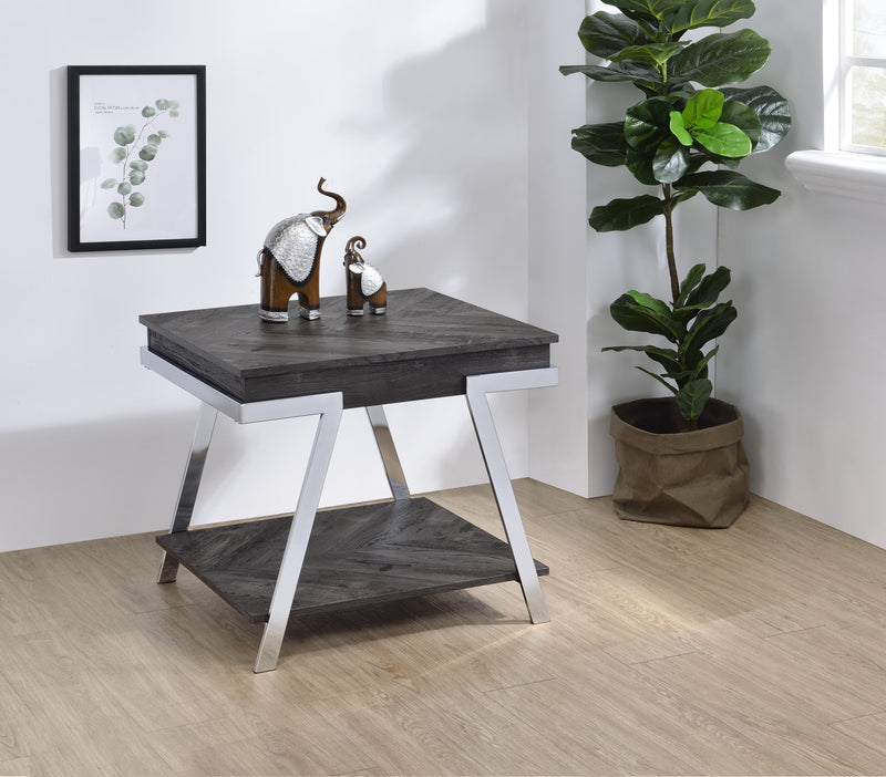 Steve Silver Roma Shadow Grey End Table