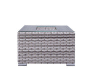 Acme Furniture Laurance Gray Patio Sectional with Cocktail Table