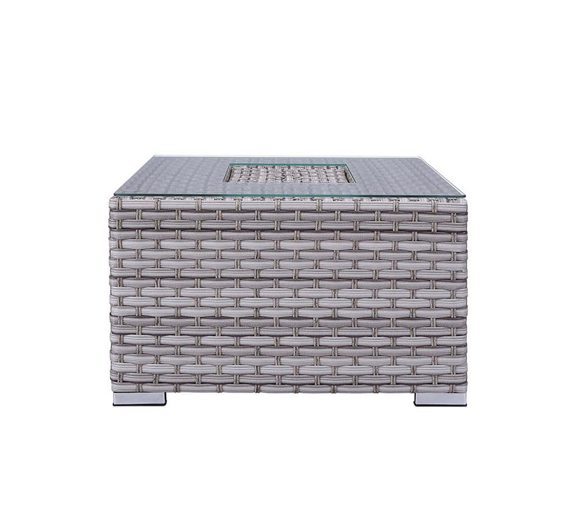 Acme Furniture Laurance Gray Patio Sectional with Cocktail Table