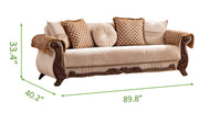 Galaxy Home Carmen Beige Sofa