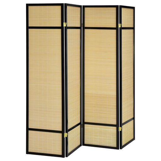 Coaster Furniture Pearce Natural Beige 4 Panel Room Divider Folding Screen