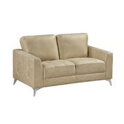Home Elegance Cazon Brown Gray Love Seat