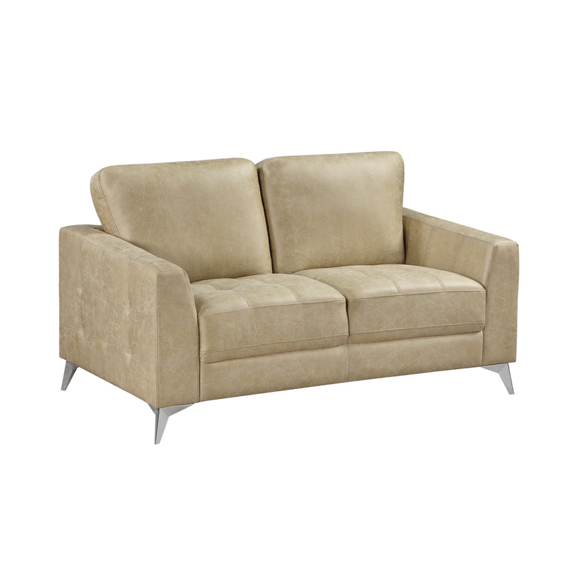 Home Elegance Cazon Brown Gray Love Seat