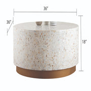 Galaxy Home Luxe Gray Coffee Table