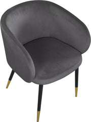 Meridian Furniture Louise Black Velvet Dining Chair