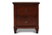 New Classic Furniture Tamarack Black Wood Nightstand