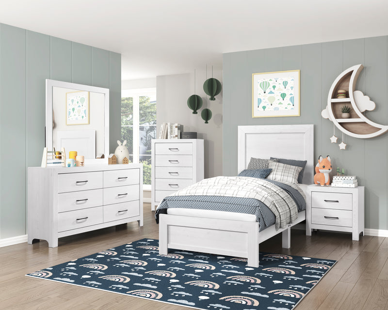 Home Elegance Corbin White Dresser