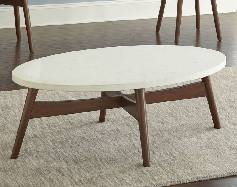 Steve Silver Serena White Silverstone Coffee Table