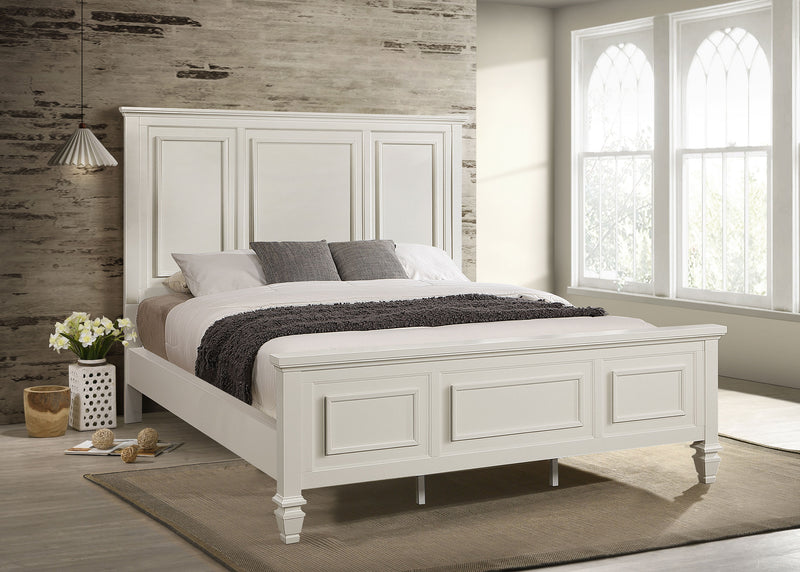 Coaster Furniture Sandy Beach Cream White Cal King Panel Bed