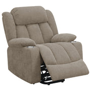 Coaster Furniture Houston Camel Brown Power Lift Recliner Chair