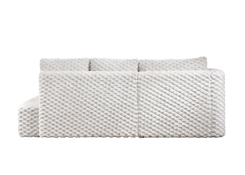 Acme Furniture Manya Cream Sectional Sofa