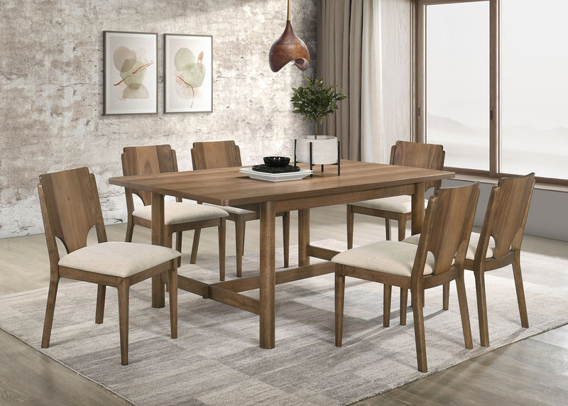 Coaster Furniture Biltmore Walnut Brown 7pc Rectangular Dining Room Set
