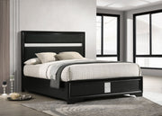 Coaster Furniture Miranda Black King Panel Bed