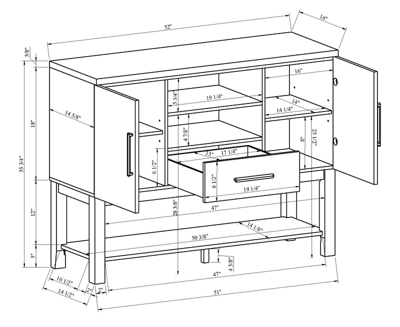 Crown Mark Vance Side Board
