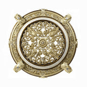 Acme Furniture Desiderius Antique Gold Brown 5pc Dining Room Set