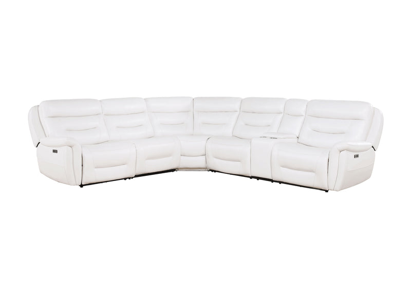 Global Furniture U8522 White Sectional