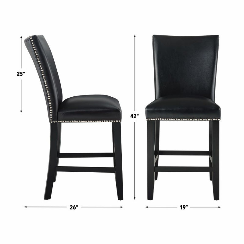 Steve Silver Camila Black 5pc Square Counter Set