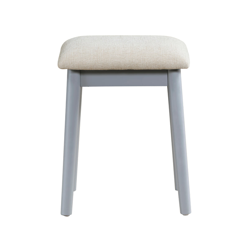 Home Elegance Camilla Gray Vanity Dresser with Mirror and Stool