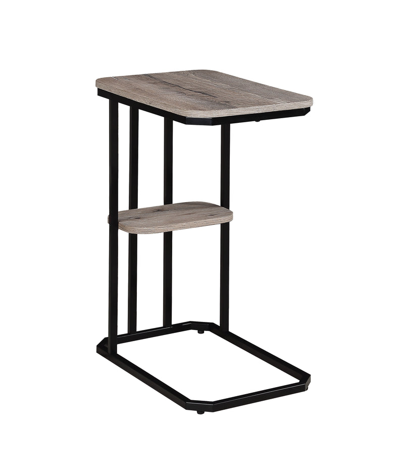Crown Mark Ida Weathered Grey Chairside Table