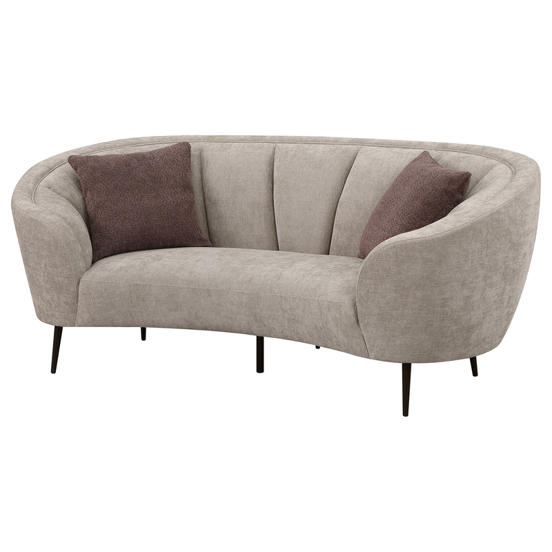 Coaster Furniture Ellorie Beige Curved Loveseat