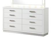 Galaxy Home Coco Milky White Wood Dresser