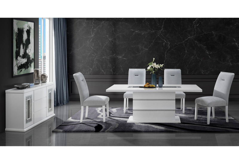 Global Furniture Monaco Dark Grey Dining Table