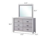 Crown Mark Adelaide Drift Wood Mirror