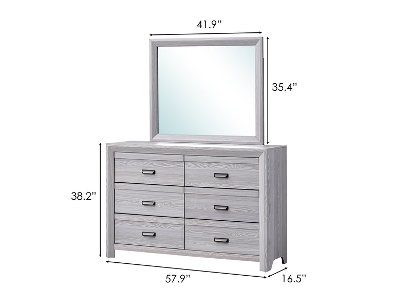 Crown Mark Adelaide Drift Wood Mirror