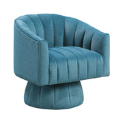 Home Elegance Bristol Teal Swivel Chair