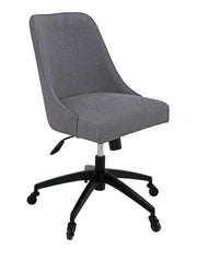 Steve Silver Kinsley Gray Swivel Upholstered Desk Chair