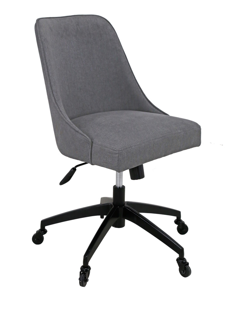 Steve Silver Kinsley Gray Swivel Upholstered Desk Chair