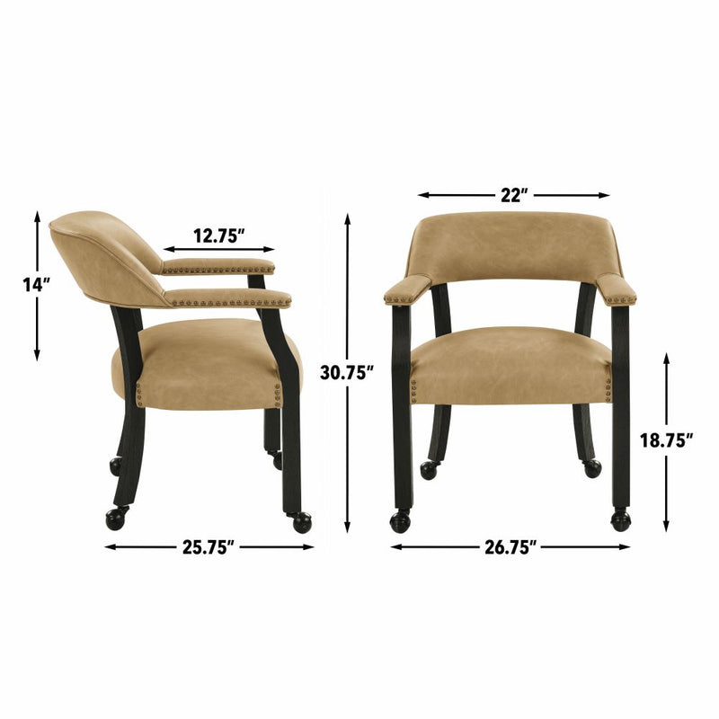 Steve Silver Rylie Sand Black 5pc Dining Set