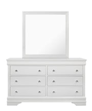 Global Furniture Pompei White Dresser and Mirror