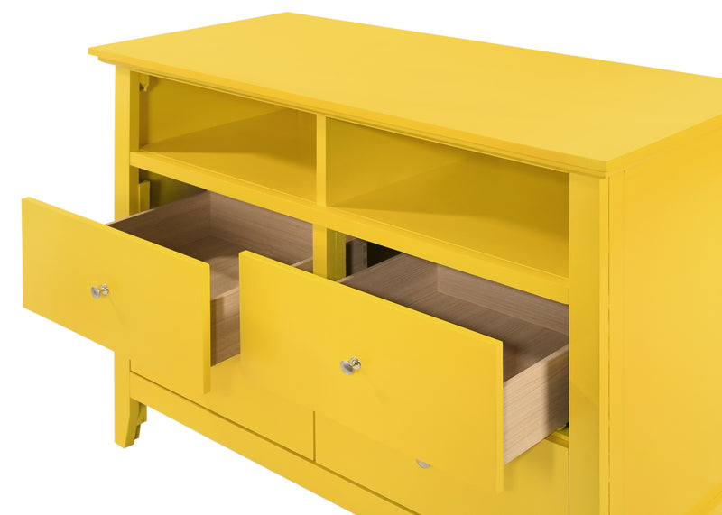 Glory Furniture Hammond Yellow Media Chest