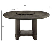 Crown Mark Jeffries Round Table with Lazy Susan