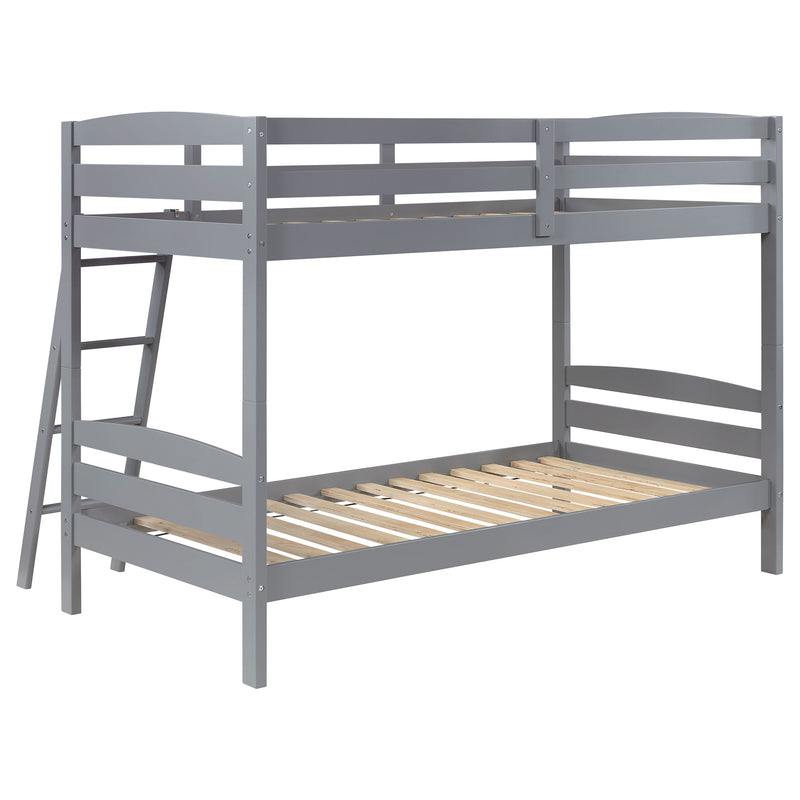 Coaster Furniture Rhea Grey Twin Over Twin Bunk Bed