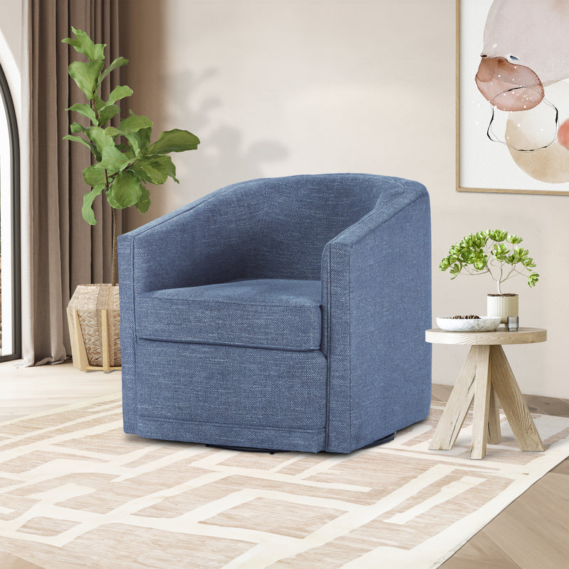 New Classic Furniture Poppy Dark Gray Swivel Chair