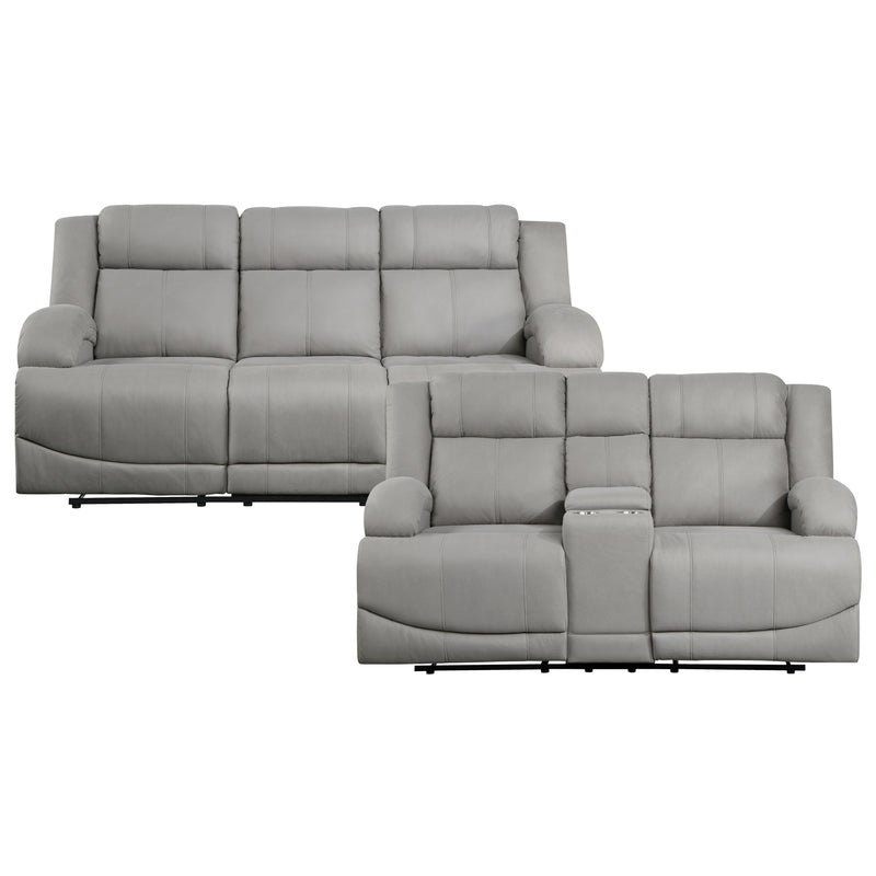 Home Elegance Camryn Gray 2pc Living Room Set